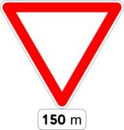 road sign give way