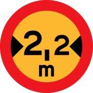 maximum meter road sign