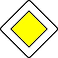 priority road, traffic sign