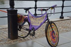 bike on the pavement