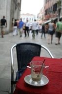 table with coffee