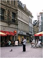 street performer on the square