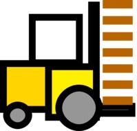 graphic image of a forklift