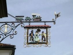 street sign on the main street in appenzell