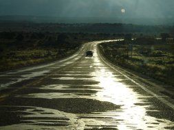 Road in Arizona in the sun