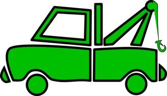 Green recovery van vehicle