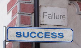 success and failure, alternative street signs