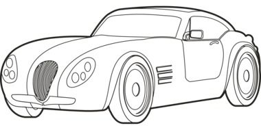 drawing of roadster