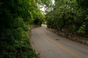 empty asphalt road