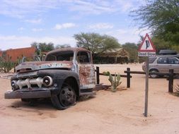 truck car desert