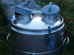 metal milk tank