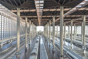 symmetric railway station