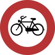 clipart of the bicycles sign