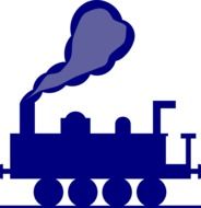 silhouette of a locomotive