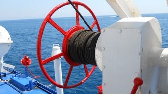 winch ferry rope