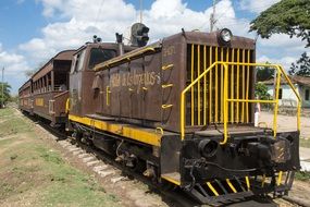 retro locomotive in Cuba