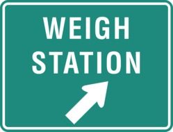 sign weigh station