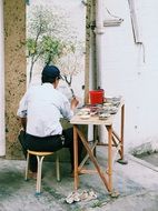 picture of the street painter