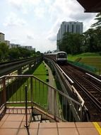 panorama of the train station in singapore