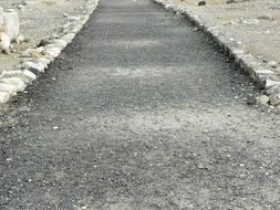 track for walks close-up