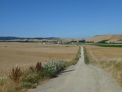 gravel road spain