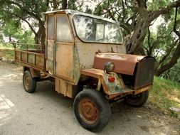 oldtimer wreck truck