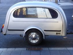retro car trailer