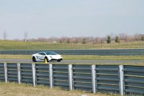 Lamborghini on race track