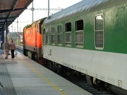 railway wagons at the station