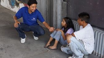 Supporting between people