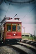 Vintage train in New Orleans