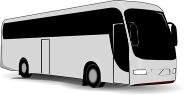 drawn tourist bus