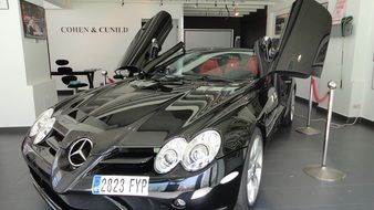 Mercedes Benz with hinged doors