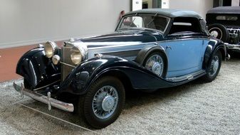 vintage Mercedes Benz car, cabriolet 1938