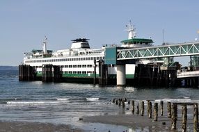 big ship at the pier