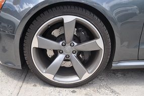 wheels of modern vehicle