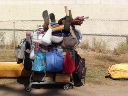 homeless human's cart