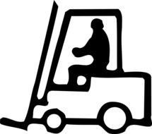 fork lift truck drawing