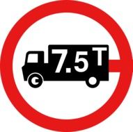 traffic signs lorry limit drawing