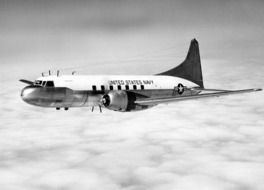 1950 aircraft in the sky