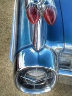 fins on an old car
