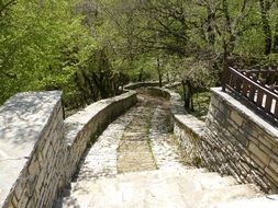 Stone antique stairs