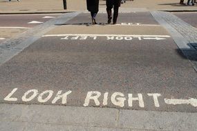 white inscription on london road