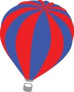 graphic image of a balloon with a basket