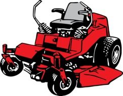 red mower drawing
