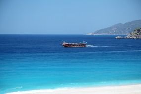 beach blue boat