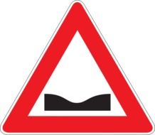 ride safety road sign drawing
