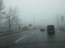 highway in bad weather