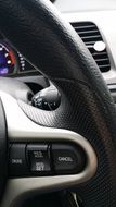 honda car steering wheel detail