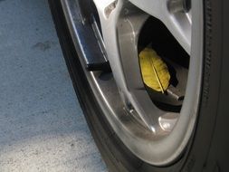 Leaf in a wheel